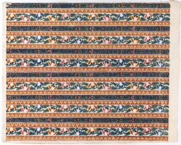 Sheet with six borders with vines and flower designs Met DP886362