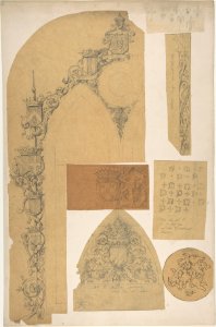Seven Miscellaneous Designs for the de la Rochejaquelein Family MET DP807058