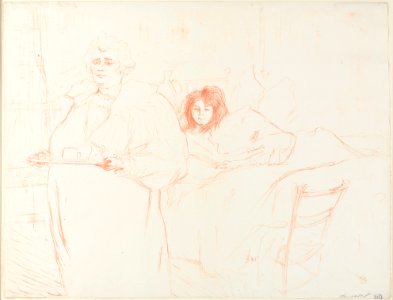 Serving Breakfast (Madame Baron and Mademoiselle Popo) (from the series Elles) MET DP234434