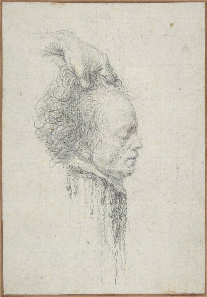 Severed head, said to be that of Maximilien-François-Marie-Isidore de Robespierre (1758-1794), guillotined July 28, 1794 (10 Thermidor, An II) MET DP810323
