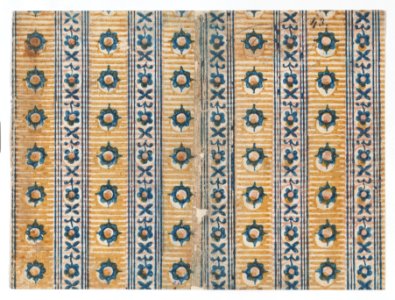 Sheet with five borders with floral and striped patterns Met DP886657