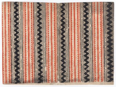 Sheet with overall zig zag and stripe pattern Met DP886818