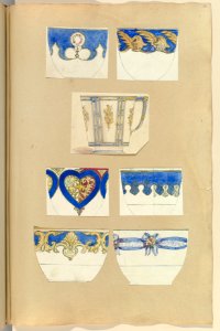 Seven Designs for Decorated Cups MET DP828401