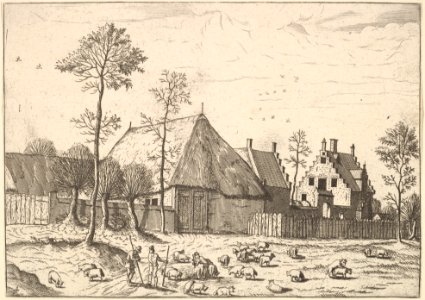 Shed with Cottage, from The Small Landscapes MET DP825678