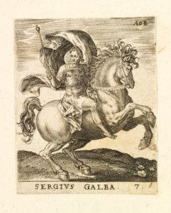 Sergius Galba from Twelve Caesars on Horseback MET DP-1346-001. Free illustration for personal and commercial use.