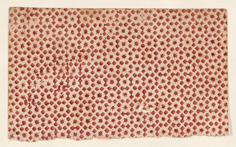Sheet with overall square and star pattern Met DP886754