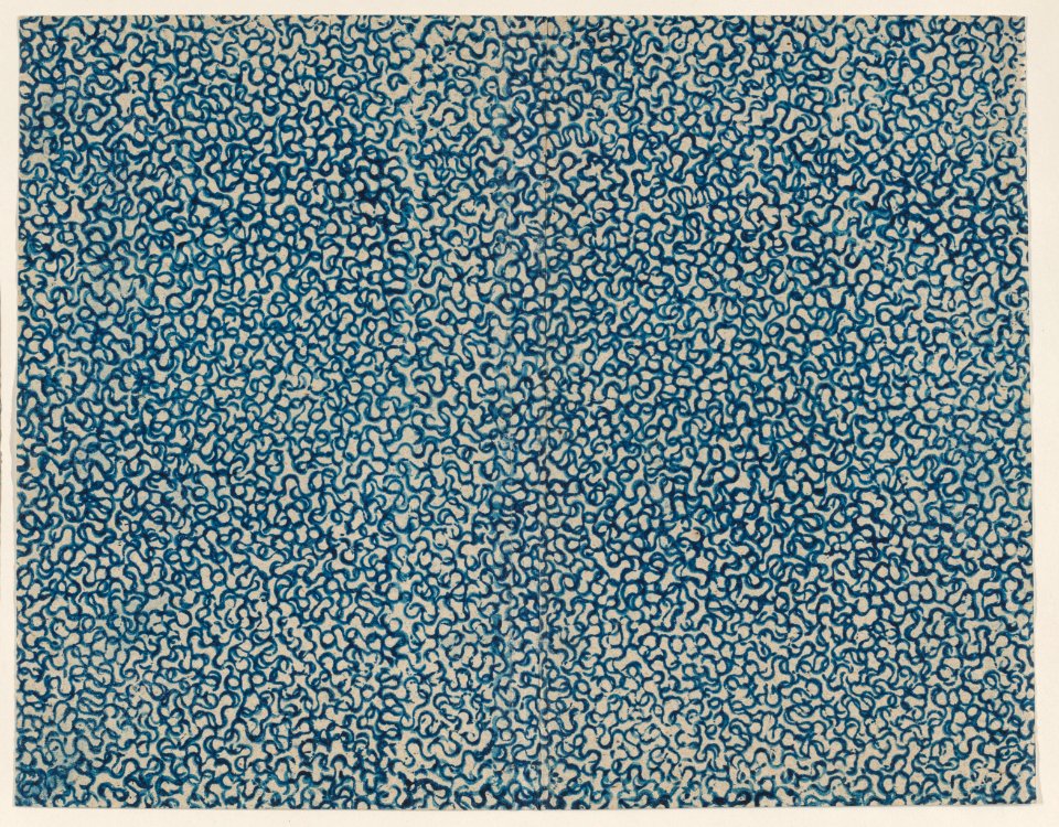 Sheet with overall squiggly line pattern Met DP886710