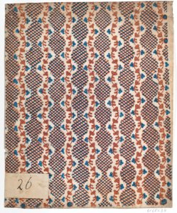Sheet with overall vine and criss-cross pattern Met DP886381