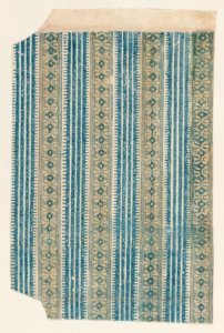 Sheet with four borders with a striped and abstract pattern Met DP886741