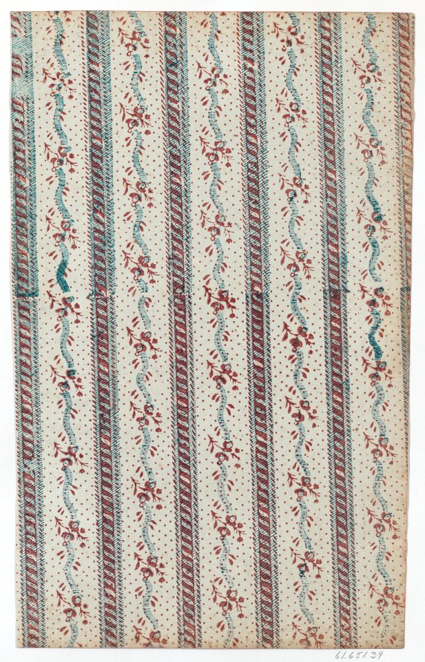Sheet with overall vine and dot pattern Met DP886380