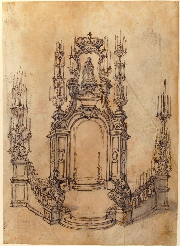 Sheet with Various Designs for Tables and a Funerary Monument MET 52.570.285 RECTO