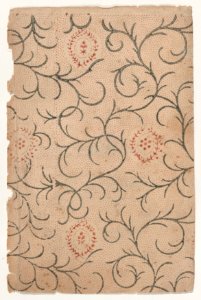 Sheet with overall vine and dot pattern Met DP886748