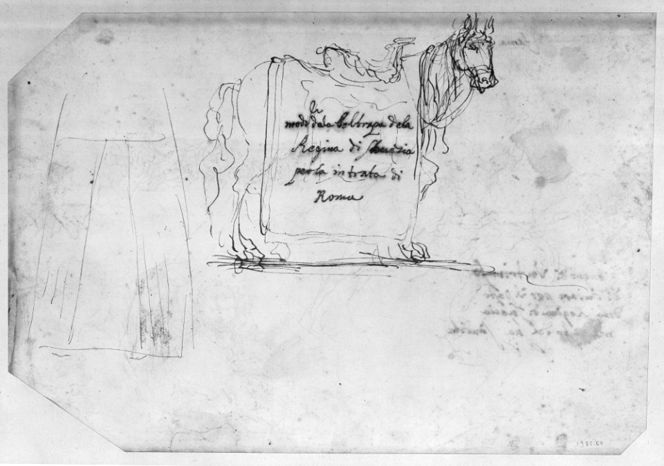 Sheet of Sketches- Sculpture for a Banquet Honoring Queen Christian of Sweden. MET 236034