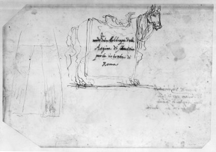 Sheet of Sketches- Sculpture for a Banquet Honoring Queen Christian of Sweden. MET 236034