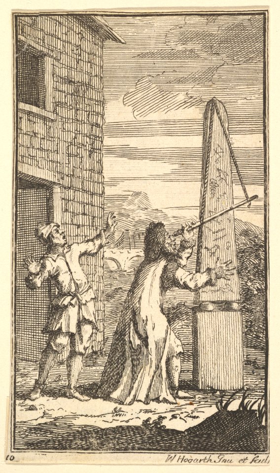 Sidrophel Examining the Kite Through His Telescope (Seventeen Small Illustrations for Samuel Butler's Hudibras, no. 10) MET DP824913