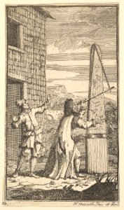 Sidrophel Examining the Kite Through His Telescope (Seventeen Small Illustrations for Samuel Butler's Hudibras, no. 10) MET DP824913