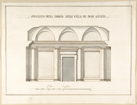 Section of the Loggia in the Villa of Pope Julius -III.- MET DP801727