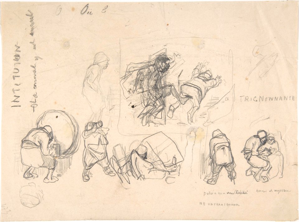 Sheet with various peasants MET DP802751