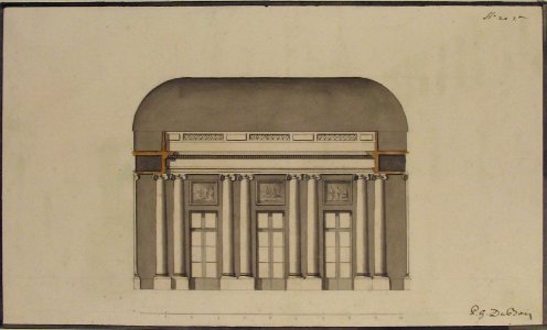 Section of a Ballroom- Three Doorways between Sets of Two Columns MET 1970.736.64