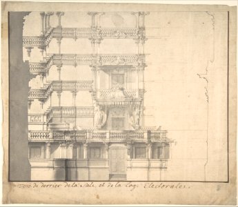 Section of the Interior of a Court Theater (of Mannheim). MET DP807887