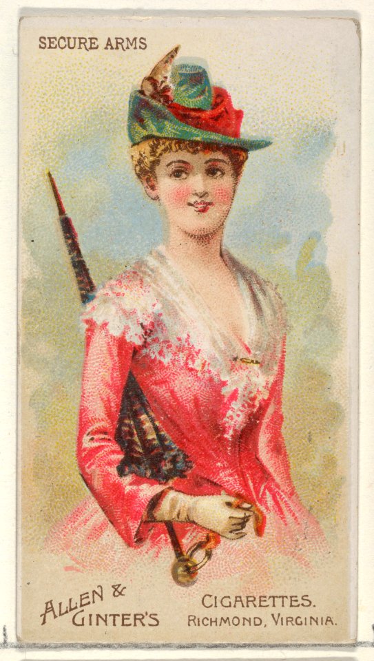 Secure Arms, from the Parasol Drills series (N18) for Allen & Ginter Cigarettes Brands MET DP834971