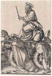 Section E- Christ riding on a triumphal cart, from The Triumph of Christ MET DP875522