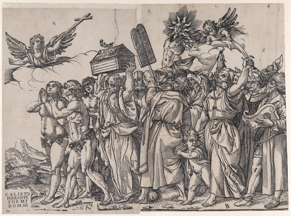 Section B- Isaac, Noah and other figures, from The Triumph of Christ MET DP875553