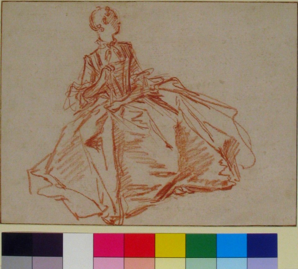 Seated Woman Holding a Fan MET 59.23.39