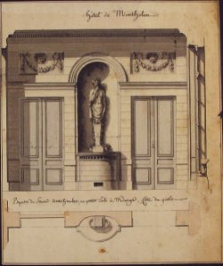 Section and Plan of the Small Dining Room of the Hôtel de Montholon MET 1970.736.44