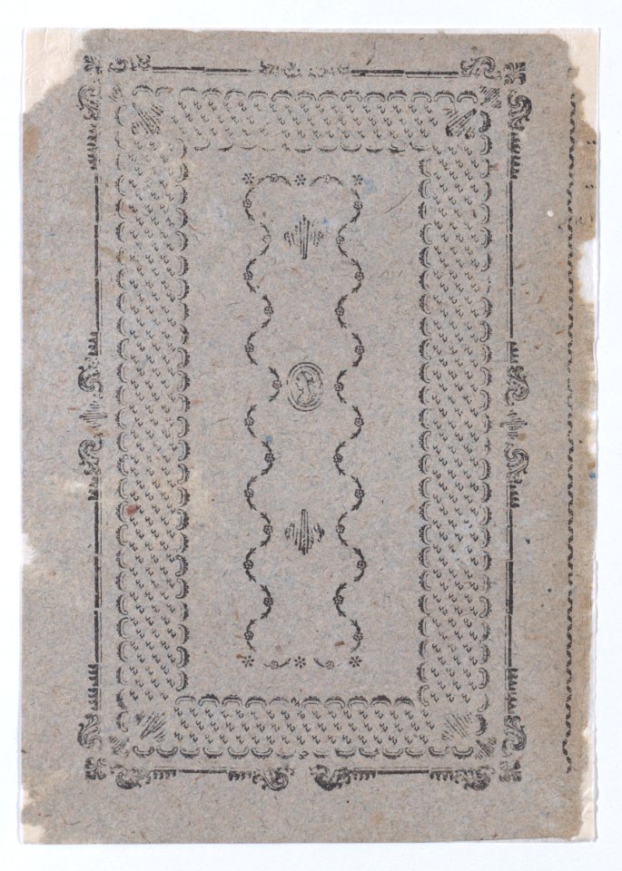 Sheet with rectangular design, possibly carpet design Met DP886460