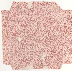 Sheet with red abstract pattern Met DP887053