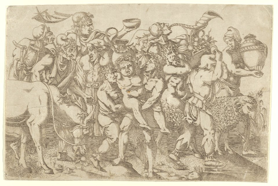 Silenus Carried by Two Attendants of Bacchus MET DP855105