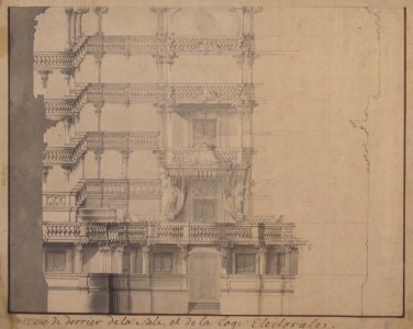 Section of the Interior of a Court Theater (of Mannheim). MET 55.632.4