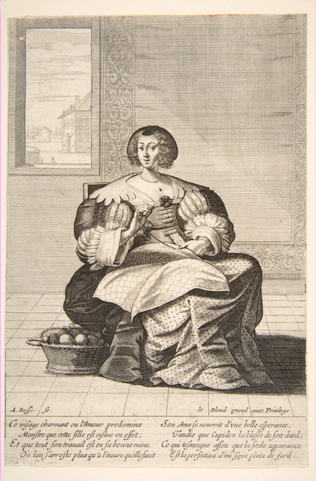 Seated Woman Working on a Tapestry MET DP818192