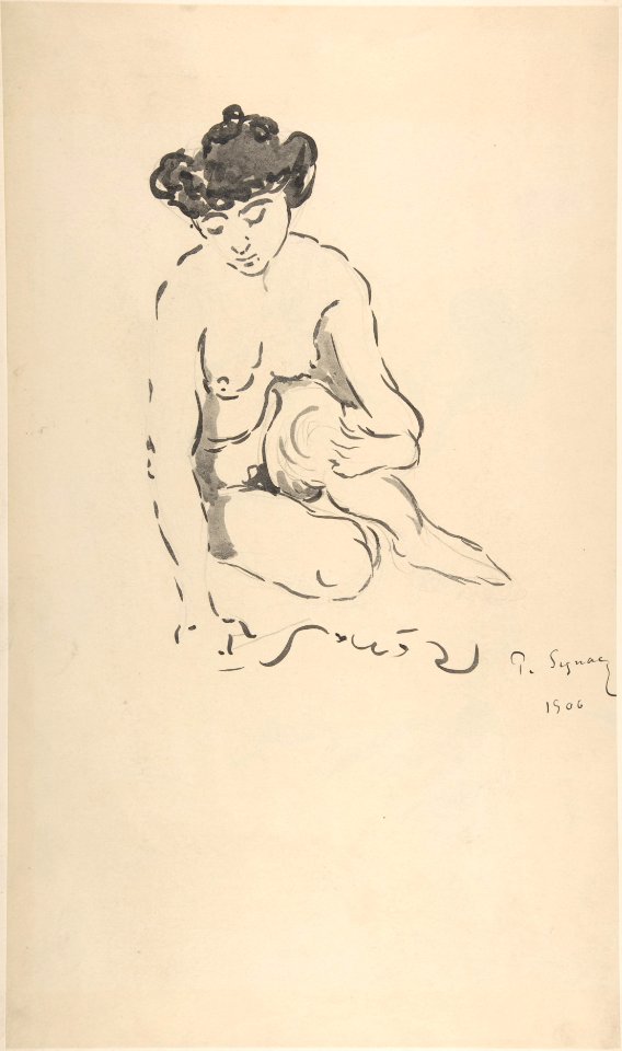 Seated Nude Woman MET DP808366