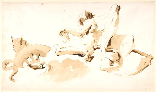 Seated Figure of Time MET DP811877