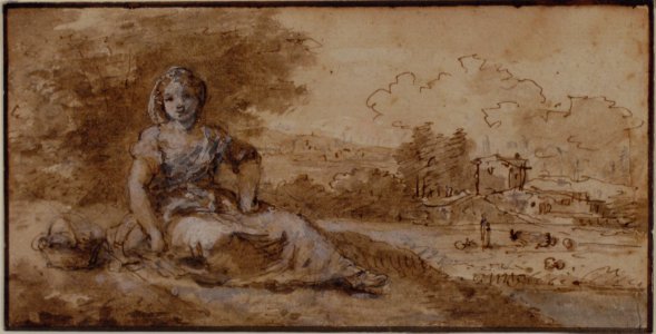 Seated Girl in a Landscape MET 1975.131.56