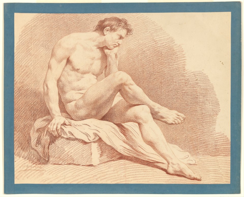 Seated Male Nude MET DP213785