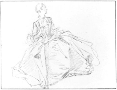 Seated Woman Holding a Fan MET 168918. Free illustration for personal and commercial use.