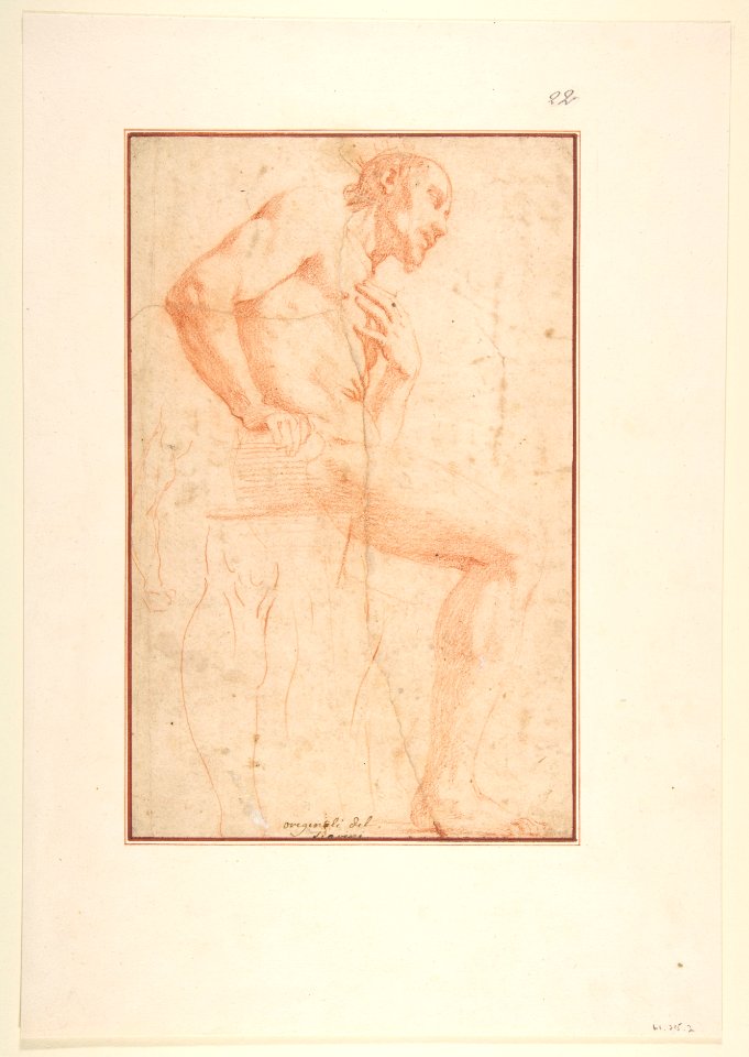 Seated Male Nude Facing Right MET DP811865