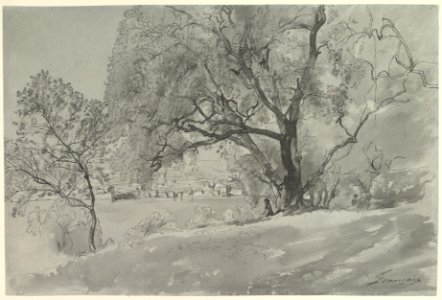 Seated Figure by a Lake MET DP821244