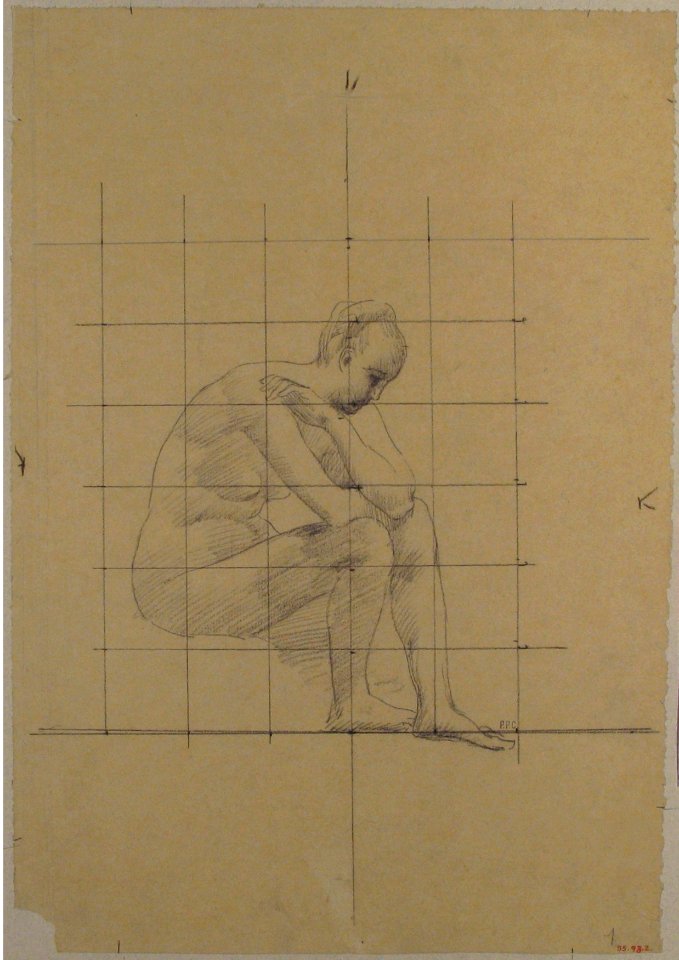 Seated Figure- Study for “A Vision of Antiquity” MET 35.93.2