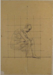 Seated Figure- Study for “A Vision of Antiquity” MET 35.93.2