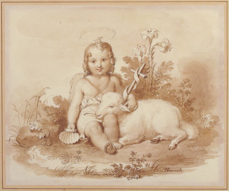 Seated John the Baptist with a Lamb in a Landscape MET 1979.480.2