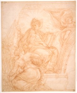 Seated Allegorical Figure of Divine Wisdom MET DR83