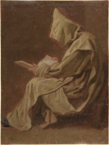 Seated Carthusian Holding an Open Book MET DP808069