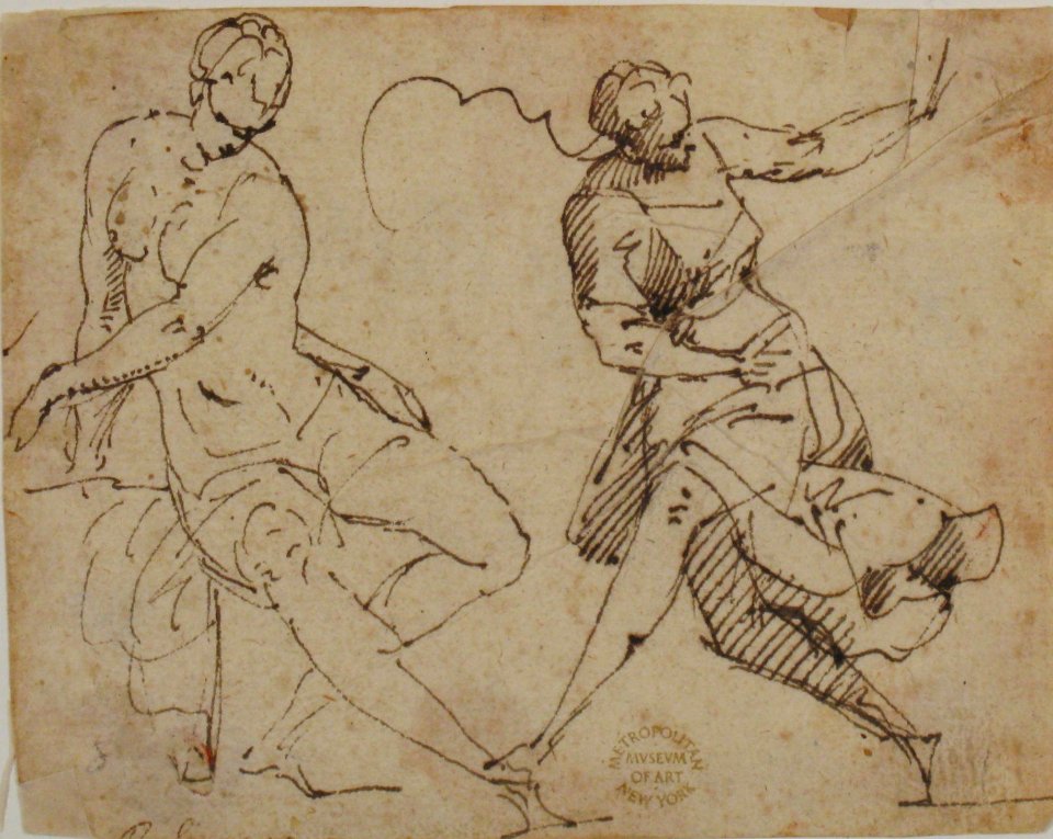 Seated Female Nude and Dancing Female Figure MET 80.3.8
