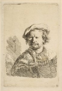 Self-Portrait in a Flat Cap and Embroidered Dress MET DP814550