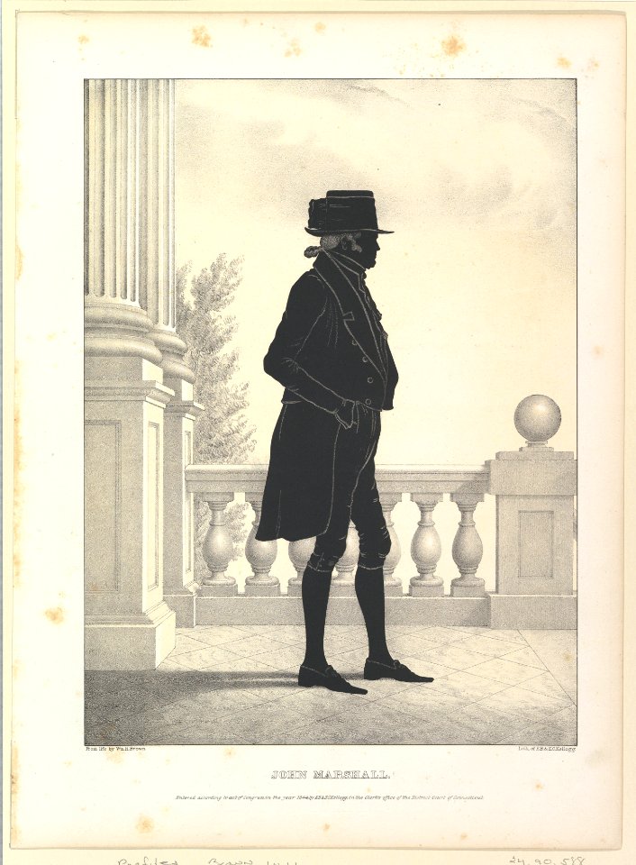 Silhouette Portrait of John Marshall MET DP819233