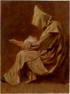 Seated Carthusian Holding an Open Book MET DT8807